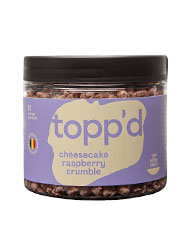 Topp'd - Krokante Toppings - Cheesecake Raspberry